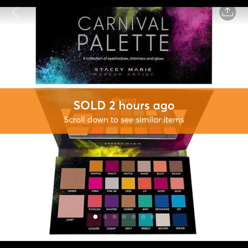 Brand NEW Carnival Palette Bperfect